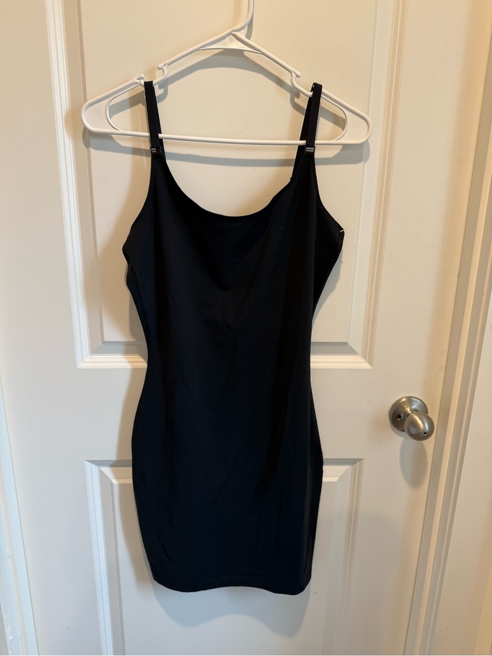 SPANX Black Shaping Slip Dress XL Adjustable Strap Seamless Body Shaper